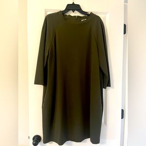 Preston and York, size 16 dress, , olive green in color, excellent condition,